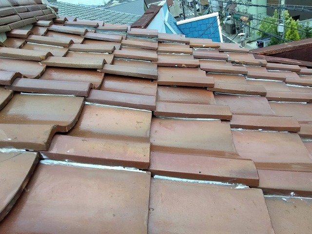 雨漏り屋根調査